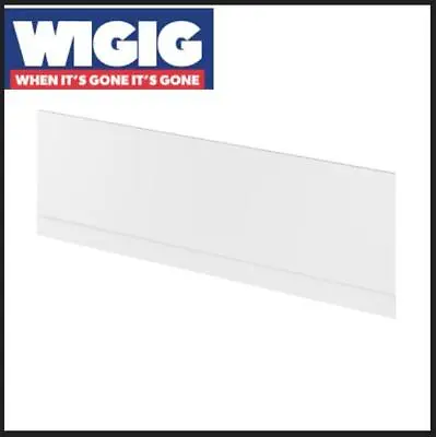 Bathroom Bath Panel 1700mm Front Side White Wooden MDF Adjustable Plinth • £62