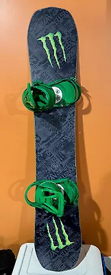 Monster Energy Beast SnowBoard 157cm Never Summer  Proto Two W/ Burton Freestyle • $388.88