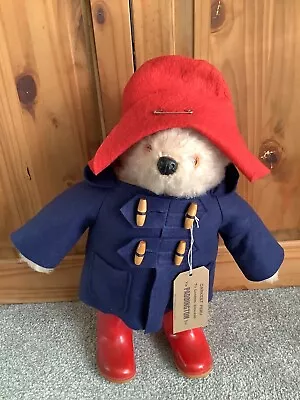 Original 1970’s Vintage Gabrielle Paddington Bear With Hat Dunlop Boots Size 4 • £49.95