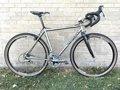 $2399 • Buy Seven Mudhoney Titanium Cross / Gravel Bike Rare USA Made Shimano Ultegra Gruppo