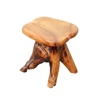 £101.99 • Buy Unique Shape Tree Stump Stool ,Wooden Side Table, Plant Stand，14.5  H