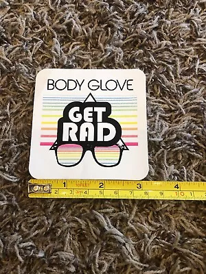 BODY GLOVE Multi Colored Get Rad Vintage Surfing Decal Sticker Paddle Water • $5.50