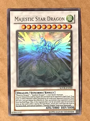 Yugioh Majestic Star Dragon SOVR-EN040 Ghost Unlimited Edition Near Mint • $79.99