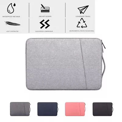 Laptop Sleeve Bag For 13  15 Inch MacBook Air15.6 Inch MacBook Pro Case Cover • £8.39