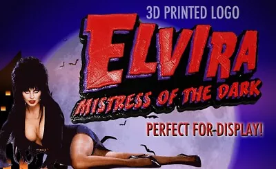 Elvira 3D Printed Logo Art Display • $19.99