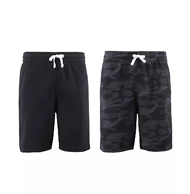 Men's Drawstring Athletic Soft Fleece Camo Pattern  Cotton Blend Sweat Shorts • $27.29