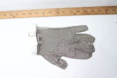 WorkHorse Metal Mesh Gloves Wrist Length White Cuff Stainless Steel Size Small • $38