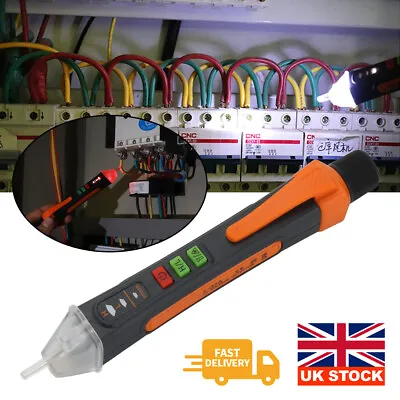 Voltage Tester 12-1000V Non-Contact Power Detector Pen LED Indicator Flas • £6.89