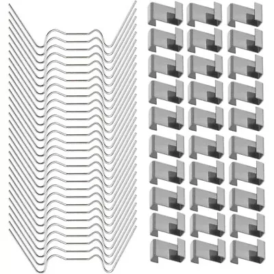 100Pcs Greenhouse Window Clips For Glass Pane Fixing Stainless Steel W & Z Clips • £7.99