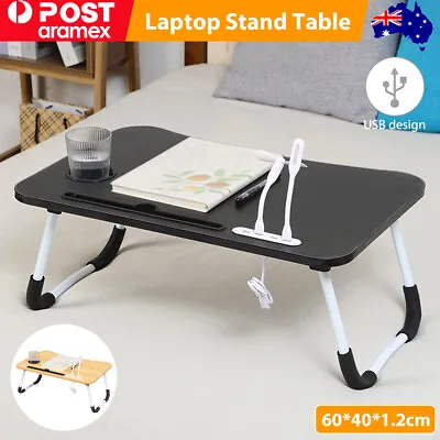Laptop Bed Table Foldable Lap Standing Desk With Cup Slot For Indoor/Picnic Tray • $16.33