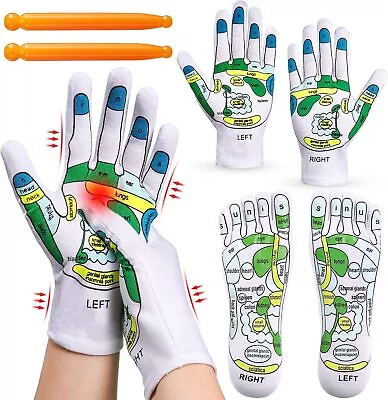 Acupressure Reflexology Gloves And Socks Set Reflexology Tools Massage W/ Tools  • $15.20