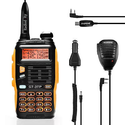 $40.49 • Buy Baofeng GT-3TP MarkIII 1/4/8W 2m/70cm Band VHF UHF Transceiver + Speaker & Cable