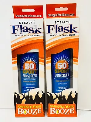 2 Smuggle Your Booze Hide Alcohol Flask Sunscreen Bottle Concert Festival Cruise • $19.99