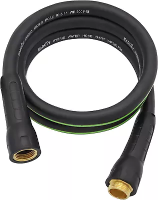 Hybrid Lead In Garden Hose 5/8 IN. X 6 FT Heavy Duty Lightweight Flexible Wit • $29.99