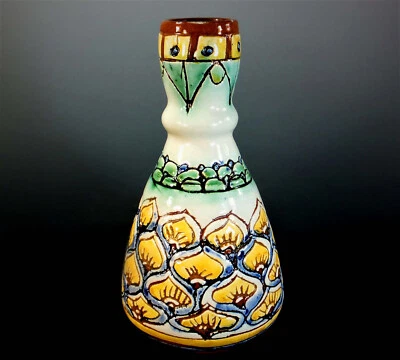 Rare & Unusual Carlo Manzoni (della Robbia) Vase Dated 1889 • £325