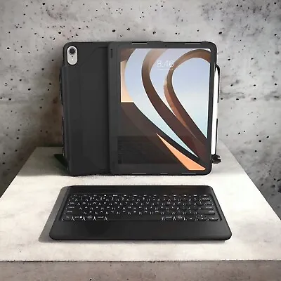 $62.99 • Buy ZAGG - Rugged Book Go Keyboard Folio Case For Apple IPad Pro 11  - Black