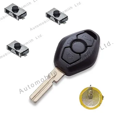 DIY Repair KIT For BMW 3 Button Remote Key HU58 Blade 3 5 7 X3 X5 Z4 E38 E39 E46 • $9.41