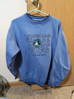 Vintage Women's XL Mickey Mouse Disney Purple Sweatshirt • $5.99