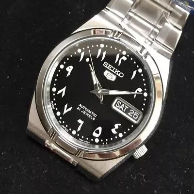 SEIKO 5 SNK063J5 21 Jewels Automatic Japan Made Arabic Number Limited 34mm Dial • $139.99