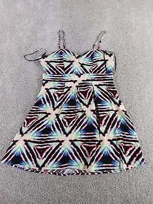 Material Girl Women's Dress Size L Multicolor Geometric Rayon Mini NWOT • $19.99