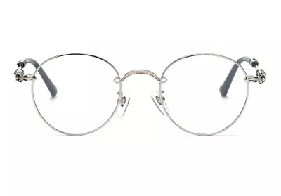 Silver Eyeglass Frames Vintage Style P3 Titanium Retro Glasses Frames Eyeglasses • $144