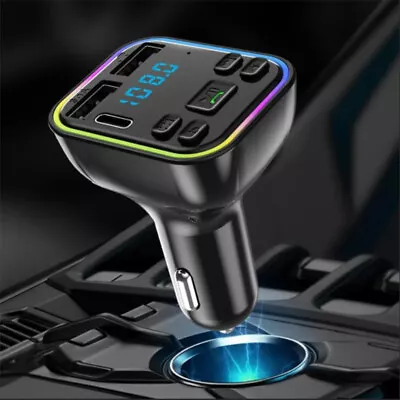 Car Bluetooth FM Transmitter Radio MP3 Wireless Adapter Hands-Free 3Port Charger • $8.99