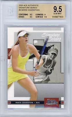 2005 Ace Authentic Signature Series Maria Sharapova Rookie Card Bgs 9.5 Gem Mint • $49.95