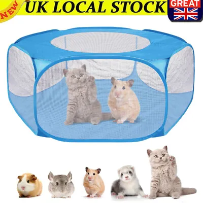 Foldable Pet Playpen Play Crate Cage Tent For Small Dogs Puppies Kittens Rabbit • £8.59