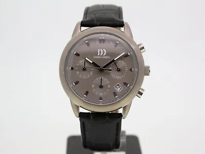 Danish Design Men's Watch Titan Leather Chronograph 3316166 • $79.39