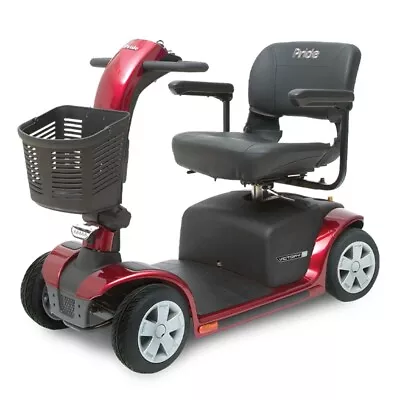 Pride Mobility Victory 9 4-Wheel Scooter Candy Apple Red • $1850