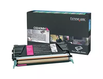 GENUINE Lexmark Toner Cartridge High Yield Magenta C5240MH A- VAT INCL • £24.74