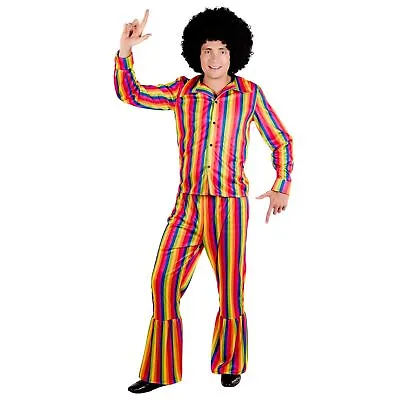 Men`s Pride Rainbow Suit Costume M L XL Adult Carnival Parade LGBT Fancy Dress • £15.99