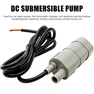 DC 12V Submersible Pump Washing Machine Pump Fountain Under Water Pump 840L/H • $13.99