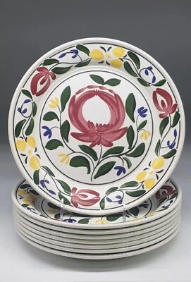£135.49 • Buy Set 8 Portmeirion Welsh Dresser Dinner Plates 10.5 