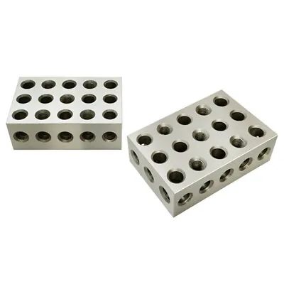 2-4-6 Blocks 23 Holes Matched Pair Ultra Precision 0.0003  For Milling Machine • $76.99