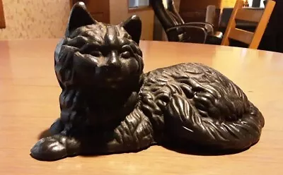 Vintage Cat Doorstop Cast Iron  Fireside Kitty ! • $24.95