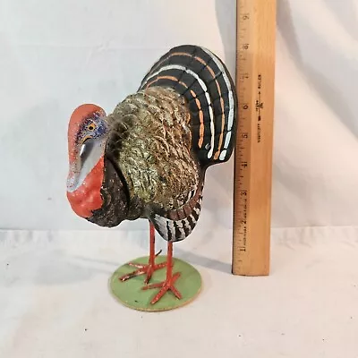 Wonderful Vintage Made In Germany 8 1/2  Tall Turkey Candy Container Offers • $324.99