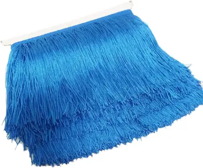 10Yard/Lot 15CM Long Lace Trim Color Polyester Tassel Fringe Trimming For DIY La • $10.99