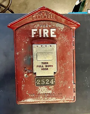 Gamewell Vintage Fire Alarm Pull Station Box  From 1930s  New Orleans. • $500