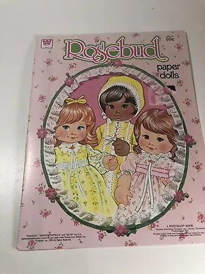 Vintage 1978 Rosebud Paper Dolls Cut Outs Marissa Stella Silvie Mattel Whitman • $25.38