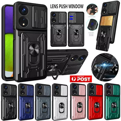 For OPPO A79 A78 A58 A74 Find X5 Reno 11 Armor Case Shockproof Ring Holder Cover • $12.39