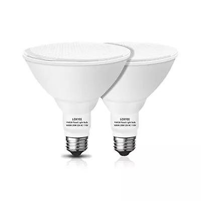 2 Pack LED Outdoor Flood Light Bulbs 20W E26 Base Flood Light Bulbs5000K Day • $27.25