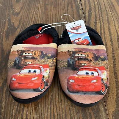 Disney Pixar Cars Lightning McQueen Slippers Boys Size 11-12 New With Tags • $17.49