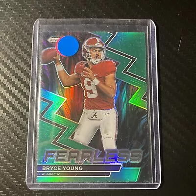 🔥2023 Prizm Draft Picks Fearless #F-16 Bryce Young RC Green Prizm Rookie🔥 • $1