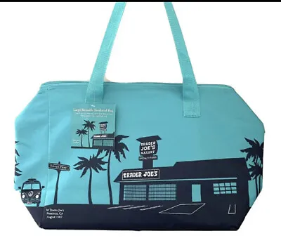 $17.99 • Buy Trader Joe’s Insulated Bag Turquoise /Teal Limited Edition NEW! Very Cute!