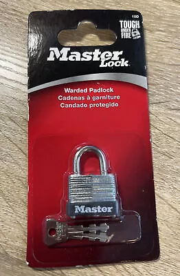 10D Master Lock  Padlock Small Lock  With 2 Keys • $8.49