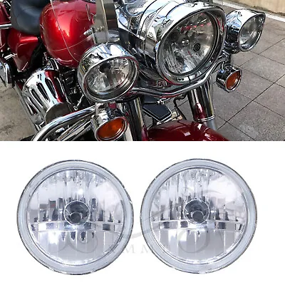 $38.98 • Buy 4.5  Auxiliary Passing Spot Fog Light For Harley Road King Electra Street Glide