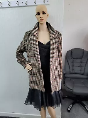  Aquascutum Of London Women’s Wool Tweed Blazer Coat Jacket Size UK 12 Used  • £29.31