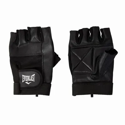 £4.44 • Buy New Weightlifting Fitness Gym Training Leather Cycling Gloves Size Small Black