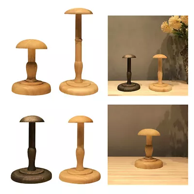 Solid Wood Manikin Ball Hat Holder Stand Display Rack For Block Shop Decor • $39.08